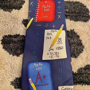 Men’s Save the Children Tie Math Print 📝📚✏️